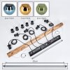 Koyoto Lámparas suspendidas, Luminarias esféricas, Lámparas colgantes Crudo, Negro, 5 luces