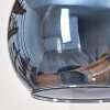 Koyoto Lámparas suspendidas, Luminarias esféricas, Lámparas colgantes Crudo, Negro, 5 luces