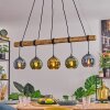 Koyoto Lámparas suspendidas, Luminarias esféricas, Lámparas colgantes Crudo, Negro, 5 luces