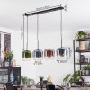Lauden Lámparas suspendidas, Lámparas colgantes Azul, Verde, Transparente, Color cobre, 4 luces