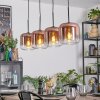 Lauden Lámparas suspendidas, Lámparas colgantes Transparente, Color cobre, 4 luces