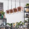 Lauden Lámparas suspendidas, Lámparas colgantes Transparente, Color cobre, 4 luces