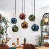 Ripoll Lámparas suspendidas, Luminarias esféricas, Lámparas colgantes Azul, dorado, Verde, Color cobre, 6 luces