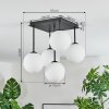 Gastor Plafones, Luminarias esféricas Blanca, 5 luces
