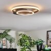 Lynor Plafones LED Antracita, Negro, 1 luz