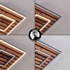 Meron Plafones LED Color madera, Negro, 1 luz