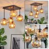 Koyoto Plafones, Luminarias esféricas Colores ámbar, 5 luces