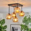 Koyoto Plafones, Luminarias esféricas Colores ámbar, 5 luces