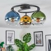 Koyoto Plafones, Luminarias esféricas 37 cm Azul, dorado, Verde, Transparente, 3 luces