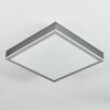Salmi Plafones, Panel LED Gris, Plata, 1 luz