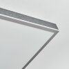 Salmi Plafones, Panel LED Gris, Plata, 1 luz