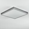 Salmi Plafones, Panel LED Gris, Plata, 1 luz