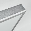 Salmi Plafones, Panel LED Gris, Plata, 1 luz, Mando a distancia