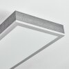 Salmi Plafones, Panel LED Gris, Plata, 1 luz