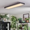 Salmi Plafones, Panel LED Gris, Plata, 1 luz