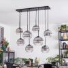 Koyoto Lámparas suspendidas, Luminarias esféricas, Lámparas colgantes Transparente, Ahumado, 8 luces