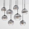 Koyoto Lámparas suspendidas, Luminarias esféricas, Lámparas colgantes Transparente, Ahumado, 8 luces