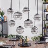 Koyoto Lámparas suspendidas, Luminarias esféricas, Lámparas colgantes Transparente, Ahumado, 8 luces