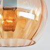 Koyoto Plafones, Luminarias esféricas 37 cm Colores ámbar, 3 luces