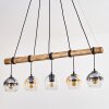 Koyoto Lámparas suspendidas, Luminarias esféricas, Lámparas colgantes Colores ámbar, Transparente, Ahumado, 5 luces