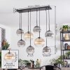 Koyoto Lámparas suspendidas, Luminarias esféricas, Lámparas colgantes Colores ámbar, Transparente, Ahumado, 8 luces
