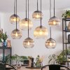 Koyoto Lámparas suspendidas, Luminarias esféricas, Lámparas colgantes Colores ámbar, Transparente, Ahumado, 8 luces