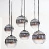 Koyoto Lámparas suspendidas, Luminarias esféricas, Lámparas colgantes Transparente, Ahumado, 6 luces