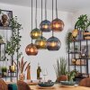 Koyoto Lámparas suspendidas, Luminarias esféricas, Lámparas colgantes Azul, Verde, Color cobre, 6 luces