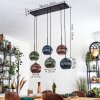Koyoto Lámparas suspendidas, Luminarias esféricas, Lámparas colgantes Azul, Verde, Color cobre, 6 luces