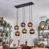 Koyoto Lámparas suspendidas, Luminarias esféricas, Lámparas colgantes Azul, Verde, Color cobre, 6 luces