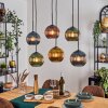 Koyoto Lámparas suspendidas, Luminarias esféricas, Lámparas colgantes Azul, dorado, Verde, Color cobre, 6 luces