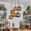 Koyoto Lámparas suspendidas, Luminarias esféricas, Lámparas colgantes Azul, dorado, Verde, Color cobre, 6 luces