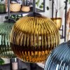 Koyoto Lámparas suspendidas, Luminarias esféricas, Lámparas colgantes Azul, dorado, Verde, Color cobre, 6 luces