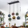 Koyoto Lámparas suspendidas, Luminarias esféricas, Lámparas colgantes Azul, dorado, Verde, Color cobre, 6 luces