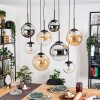 Gastor Lámparas suspendidas, Luminarias esféricas, Lámparas colgantes Colores ámbar, Cromo, Transparente, Ahumado, 8 luces