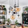 Gastor Lámparas suspendidas, Luminarias esféricas, Lámparas colgantes Colores ámbar, Cromo, Transparente, Ahumado, 8 luces