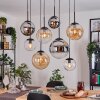 Gastor Lámparas suspendidas, Luminarias esféricas, Lámparas colgantes Colores ámbar, Cromo, Transparente, Ahumado, 8 luces
