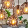 Koyoto Plafones, Luminarias esféricas 37 cm Ahumado, 5 luces