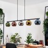 Koyoto Lámparas suspendidas, Luminarias esféricas, Lámparas colgantes Azul, Cromo, dorado, Verde, Color cobre, Ahumado, 5 luces