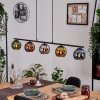 Koyoto Lámparas suspendidas, Luminarias esféricas, Lámparas colgantes Azul, Cromo, dorado, Verde, Color cobre, Ahumado, 5 luces