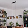 Koyoto Lámparas suspendidas, Luminarias esféricas, Lámparas colgantes Azul, Cromo, dorado, Verde, Color cobre, Ahumado, 5 luces