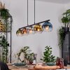 Koyoto Lámparas suspendidas, Luminarias esféricas, Lámparas colgantes Azul, Cromo, dorado, Verde, Transparente, Color cobre, Ahumado, 5 luces