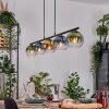 Koyoto Lámparas suspendidas, Luminarias esféricas, Lámparas colgantes Azul, dorado, Verde, Transparente, 5 luces