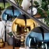 Koyoto Lámparas suspendidas, Luminarias esféricas, Lámparas colgantes Azul, dorado, Verde, Transparente, 5 luces