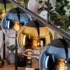 Koyoto Lámparas suspendidas, Luminarias esféricas, Lámparas colgantes Azul, dorado, Verde, Transparente, 5 luces