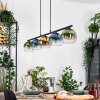 Koyoto Lámparas suspendidas, Luminarias esféricas, Lámparas colgantes Azul, dorado, Verde, Transparente, 5 luces