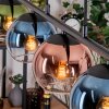 Koyoto Lámparas suspendidas, Luminarias esféricas, Lámparas colgantes Azul, Verde, Transparente, Color cobre, 5 luces