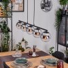 Gastor Lámparas suspendidas, Luminarias esféricas, Lámparas colgantes Cromo, Transparente, Ahumado, 5 luces