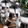 Gastor Lámparas suspendidas, Luminarias esféricas, Lámparas colgantes Cromo, Transparente, Ahumado, 5 luces