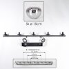 Gastor Lámparas suspendidas, Luminarias esféricas, Lámparas colgantes Cromo, Transparente, Ahumado, 5 luces